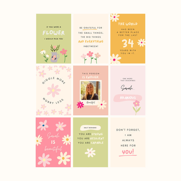 Personalised Affirmation Cards