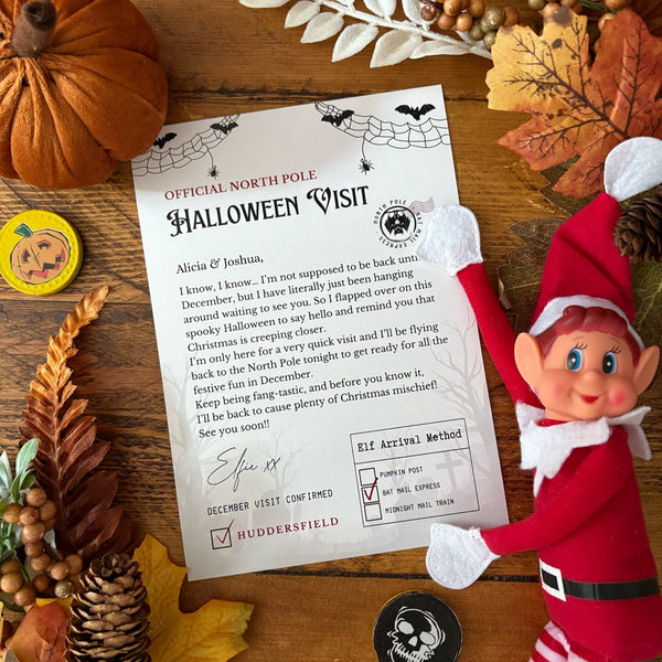 Halloween Elf Scene - He's Back For One Day Only