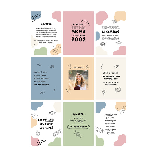 Personalised Graduation and Results Day Affirmation Cards