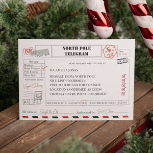 Christmas Eve Nice List Approved Telegram From The North Pole