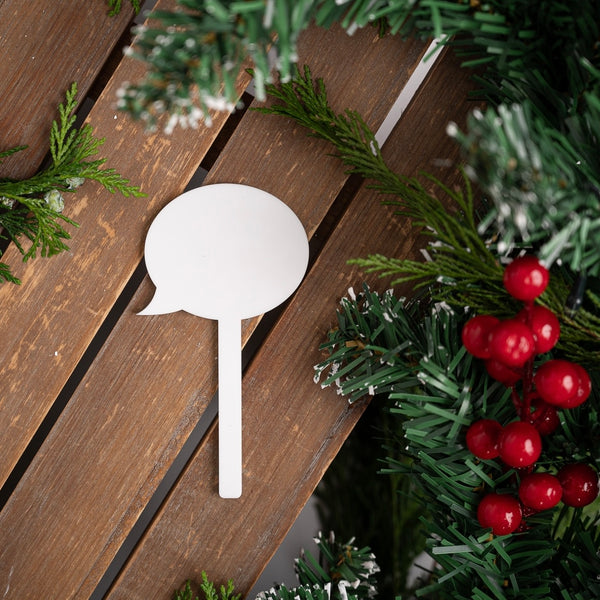 Elf Acrylic Drywipe Mini Speech Sign