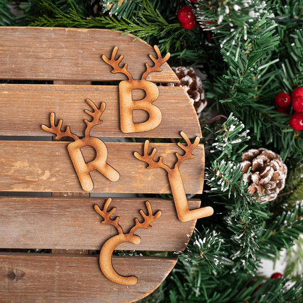 Initial Reindeer Place Name/Gift Tag