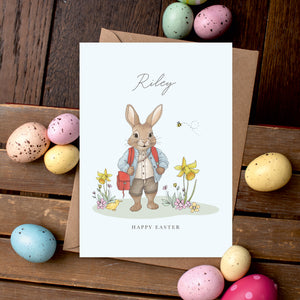 Personalised Benny Bunny Easter Card
