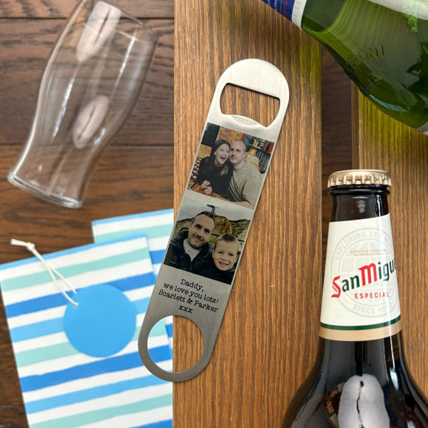 Stainless Steel Photo Bottle Opener