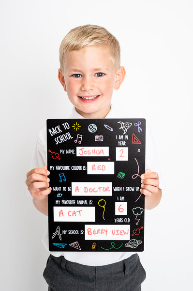 Reusable Dry Wipe Back to School Board