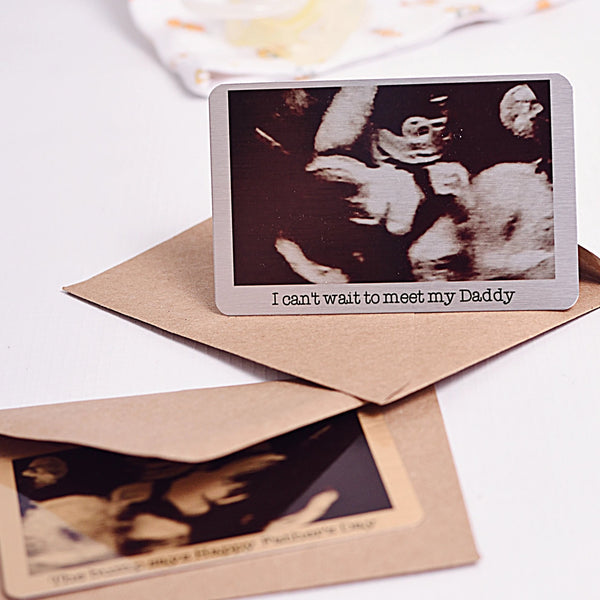 Aluminium Baby Scan Photo Wallet Card