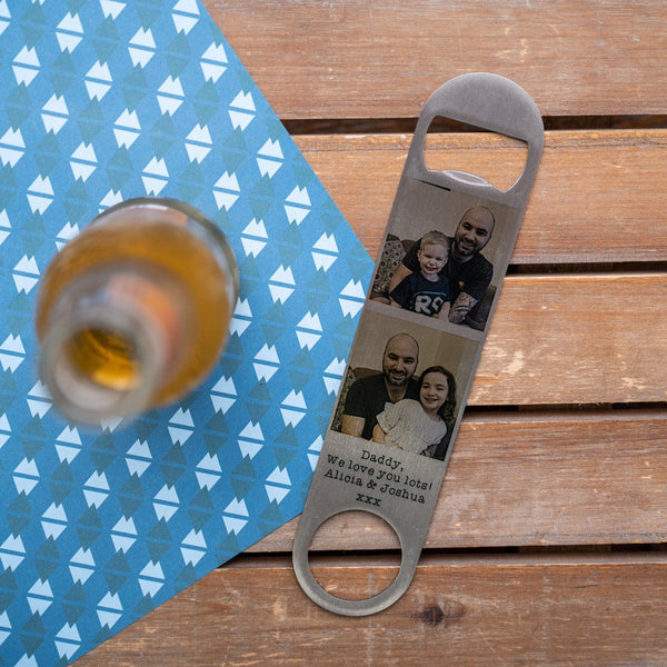 Stainless Steel Photo Bottle Opener