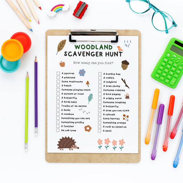Scavenger Hunt - Woodland Edition Digital Download