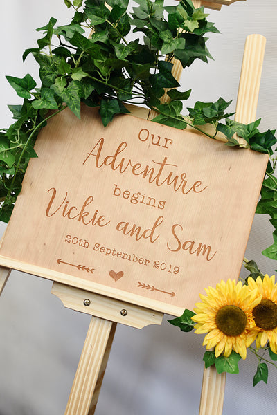 Wedding Welcome Sign - Wanderlust Design