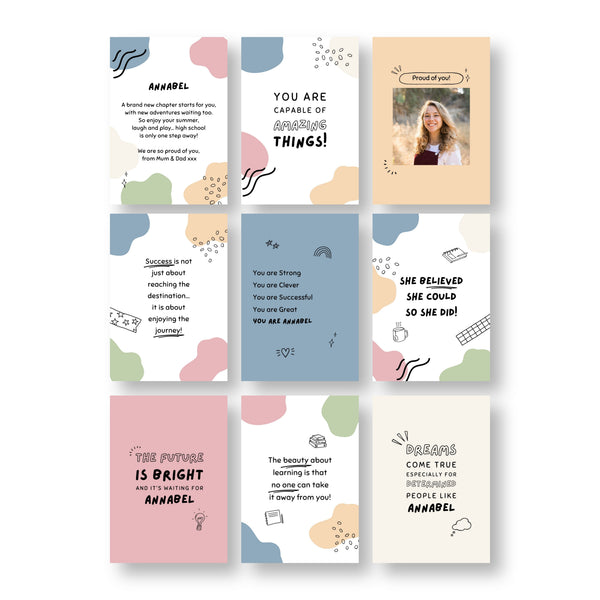 Personalised Year 6 Leavers Affirmation Cards
