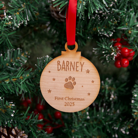 Dogs First Christmas Bauble