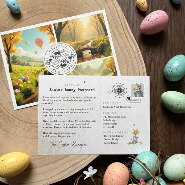 Personalised Arrival Postcard from The Easter Bunny 2026