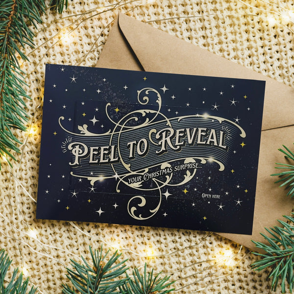 Peel to Reveal Christmas Card