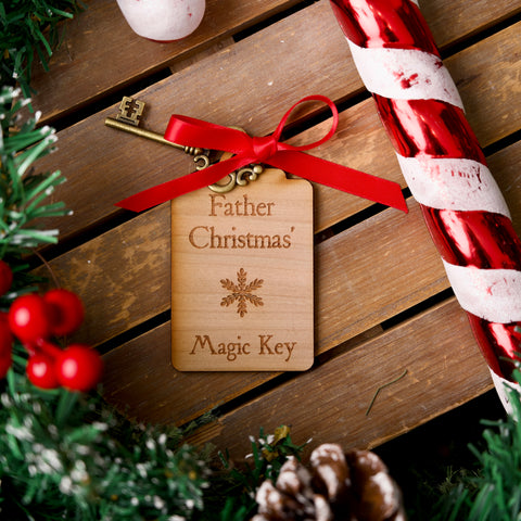 Wooden Christmas Magic Key