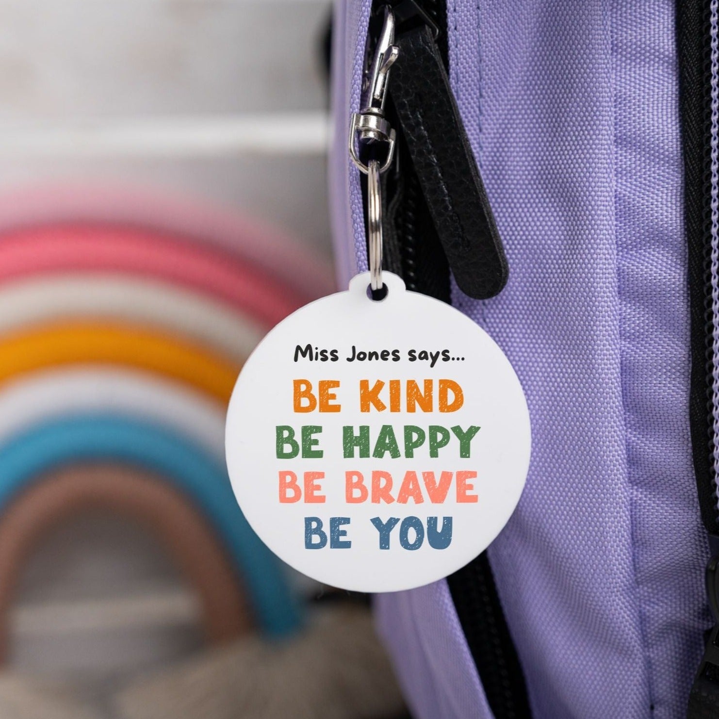 Be Kind, Be Happy, Be Brave, Be You Bag Tag - Class Pack