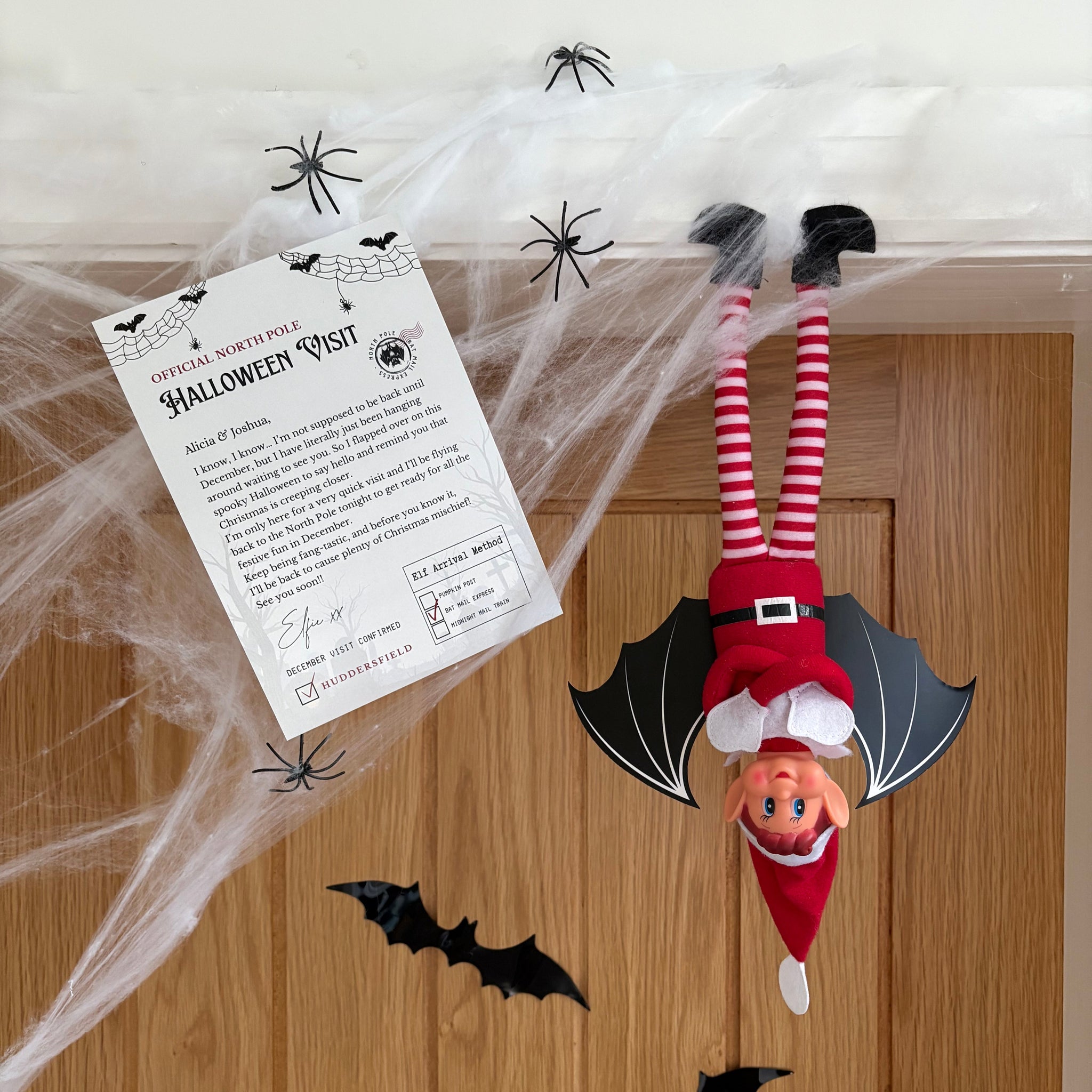 Halloween Elf Scene - He's Back For One Day Only