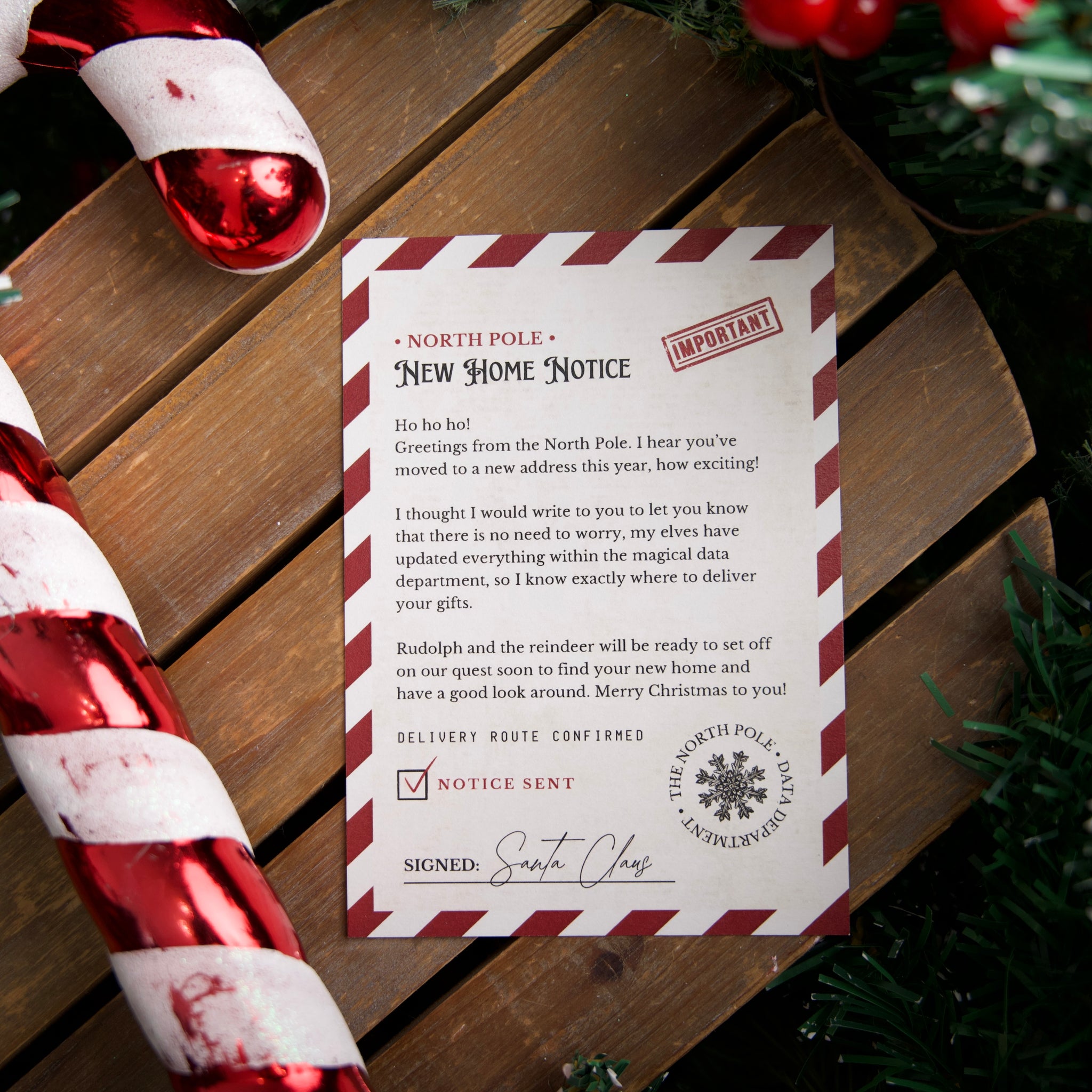 Official New Home Notice - Have you moved home this year?