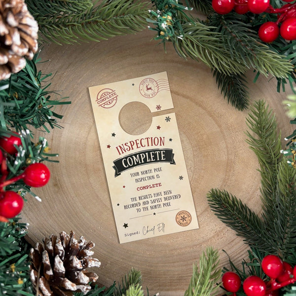 Official Elf Room Inspection Door Hanger