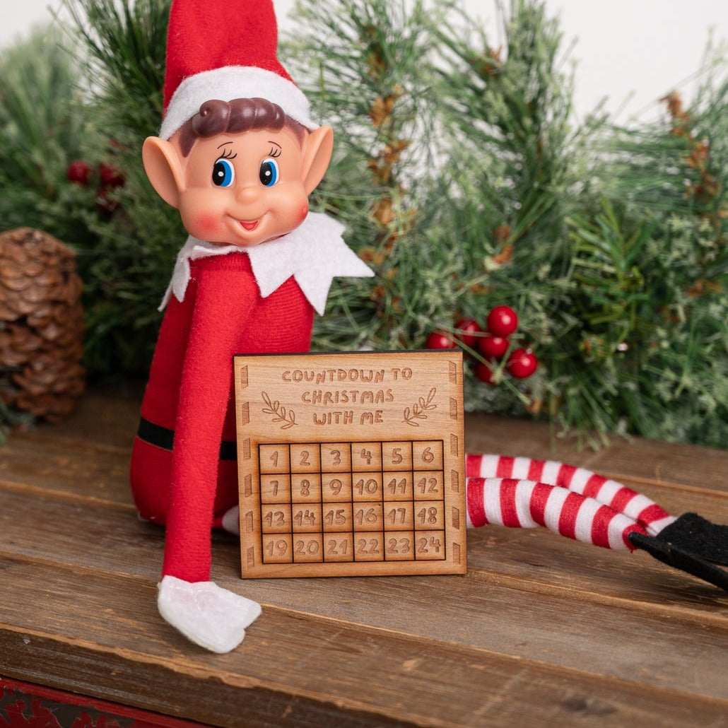 Everyday Elf Wooden Christmas Countdown Prop โ Porky Penguin
