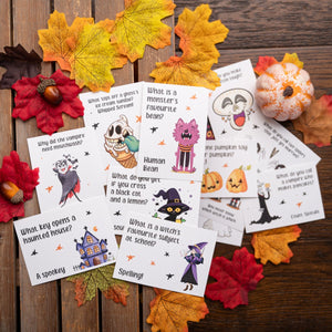 Halloween Lunch Box Joke Cards