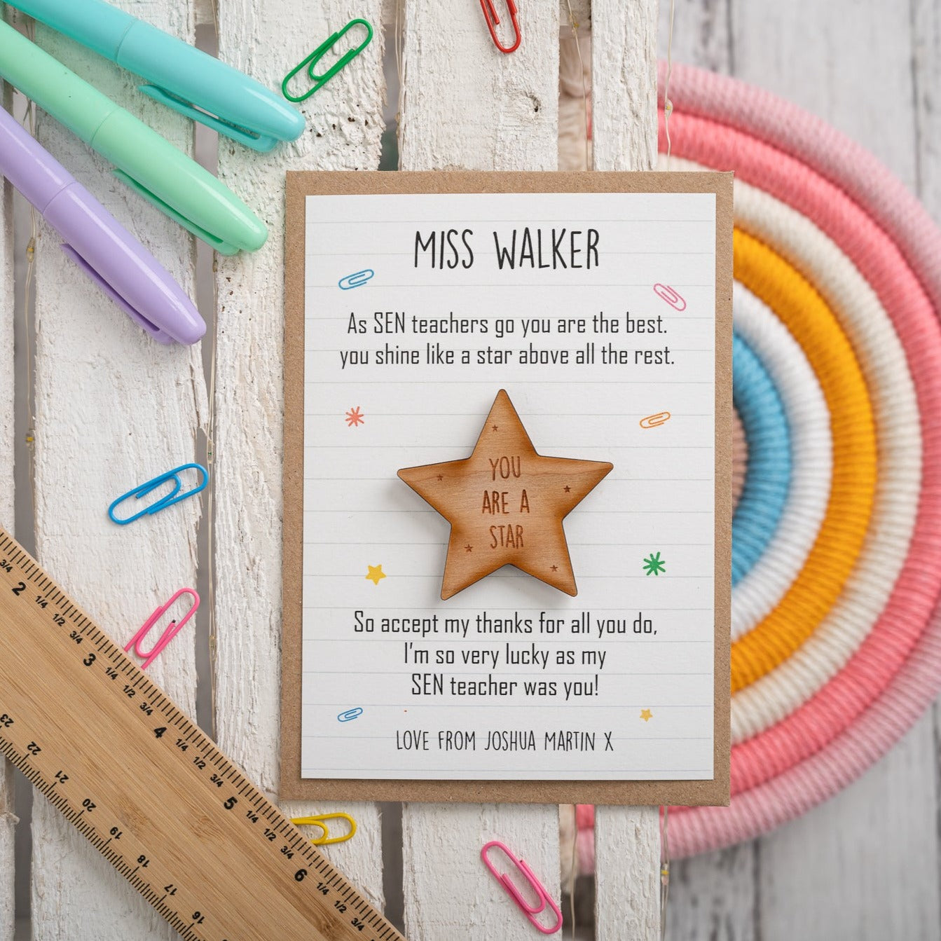 Shine Like A Star Magnet - With Personalised Profession