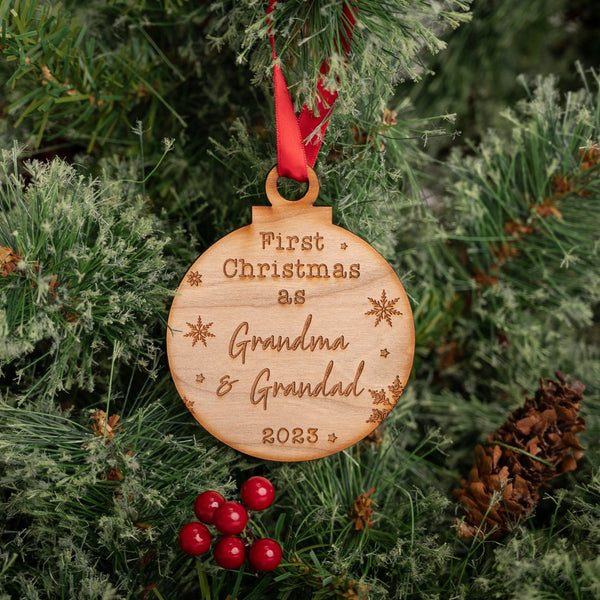 Personalised First Christmas as...... (Choose anything) Tree Decoration