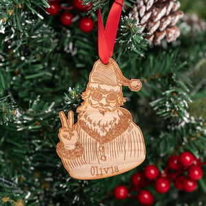 Santa 'Peace' Tree Decoration