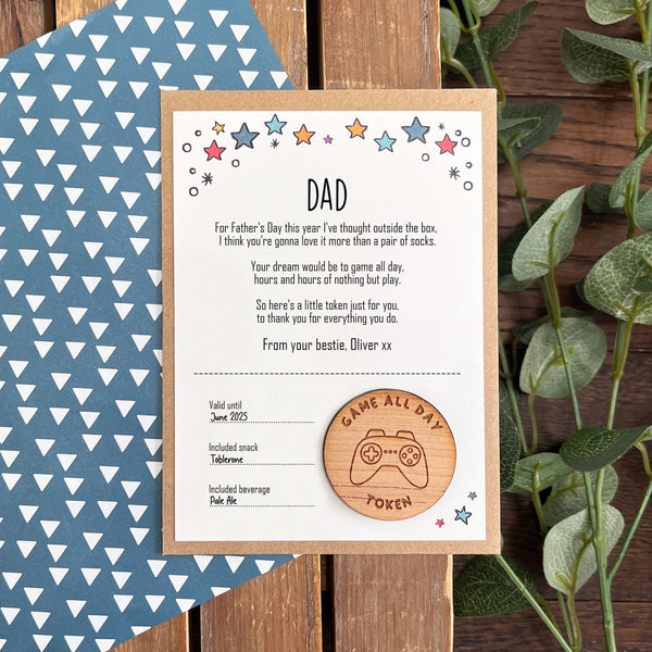 Gaming Dad Father's Day Token