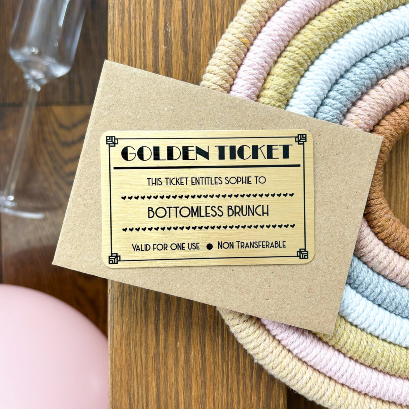 Aluminium Everlasting Golden Ticket