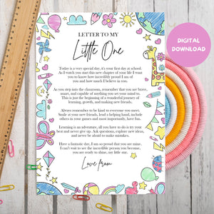 Letter to my Little One - DIGITAL DOWNLOAD