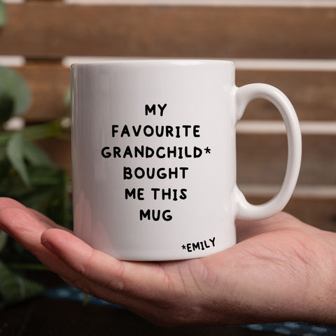 Personalised Favourite Grandchild Mug