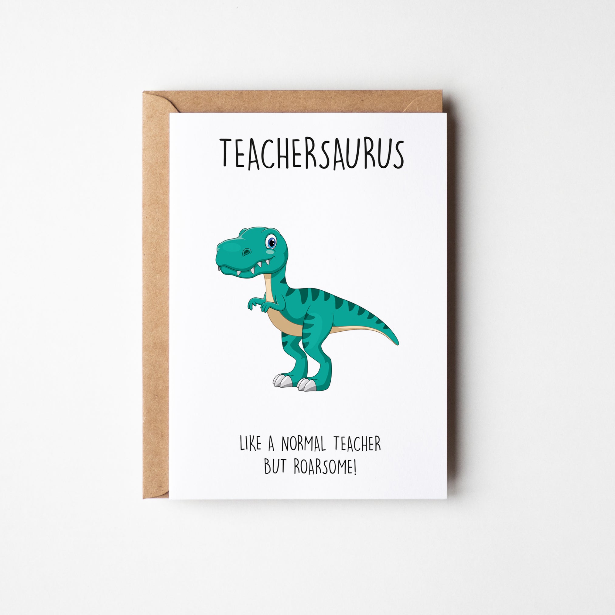 Teachersaurus Card