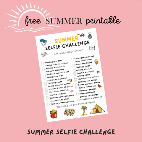 Summer Selfie Scavenger - Free Digital Download