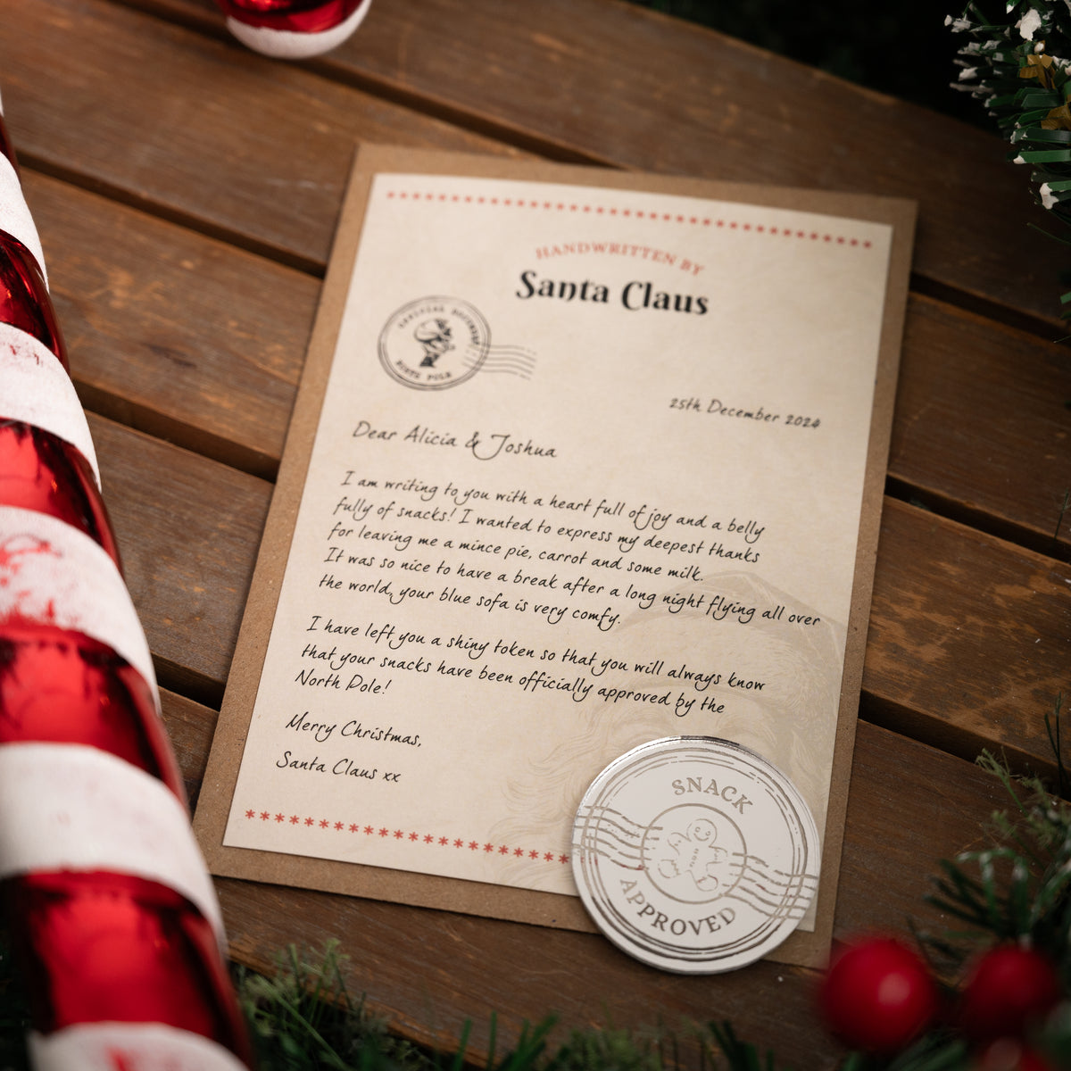 Snack Approval Note and Token – Porky Penguin