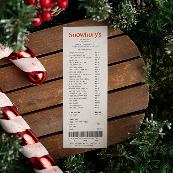 Santa's Dropped his Shopping Receipt