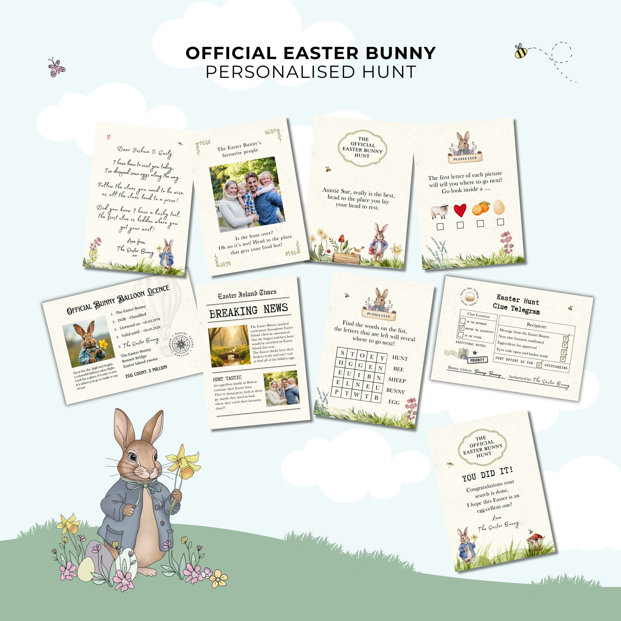 The Official Easter Bunny Personalised Hunt