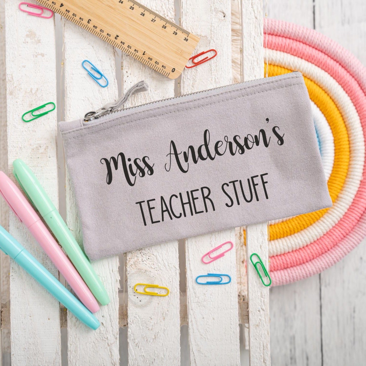 Teacher Pencil Case — Handcrafted Me