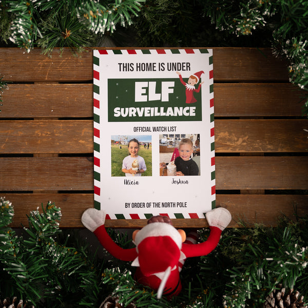 Elf Surveillance Sign