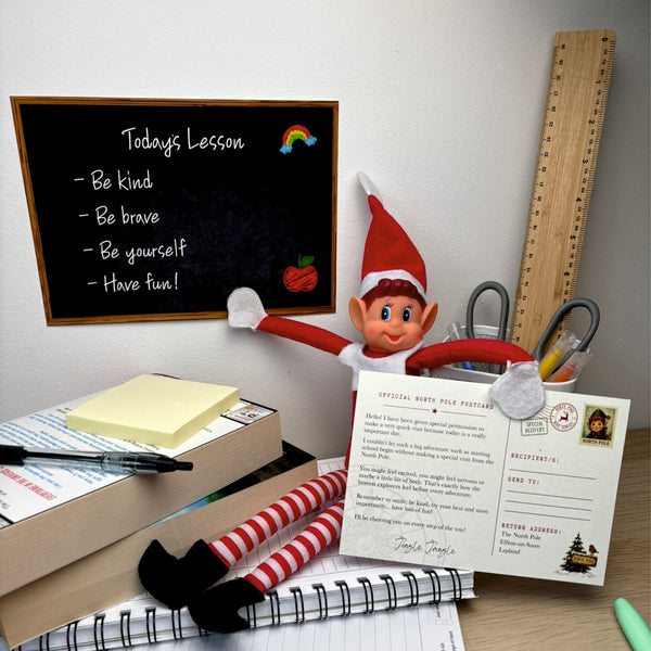 Elf's Special Visit for the First Day of Term