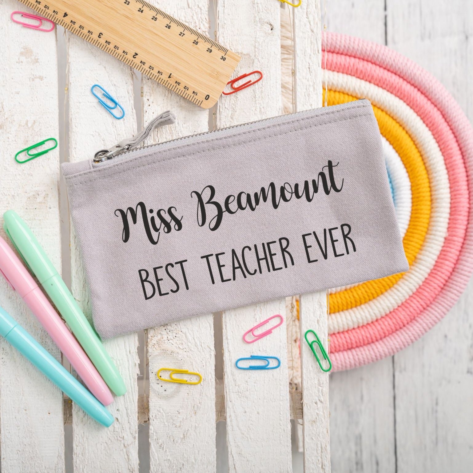 Best Teacher Ever Pencil Case – Porky Penguin