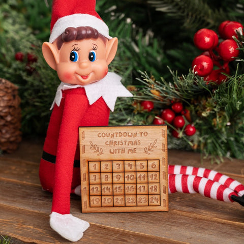 Everyday Elf Wooden Christmas Countdown Prop