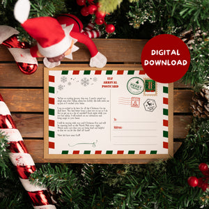 DIGITAL DOWNLOAD - Elf Arrival Postcard - 2024