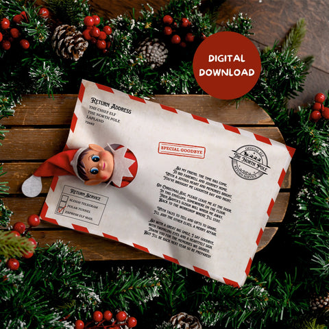 DIGITAL DOWNLOAD - Departure Envelope with Leaving Poem
