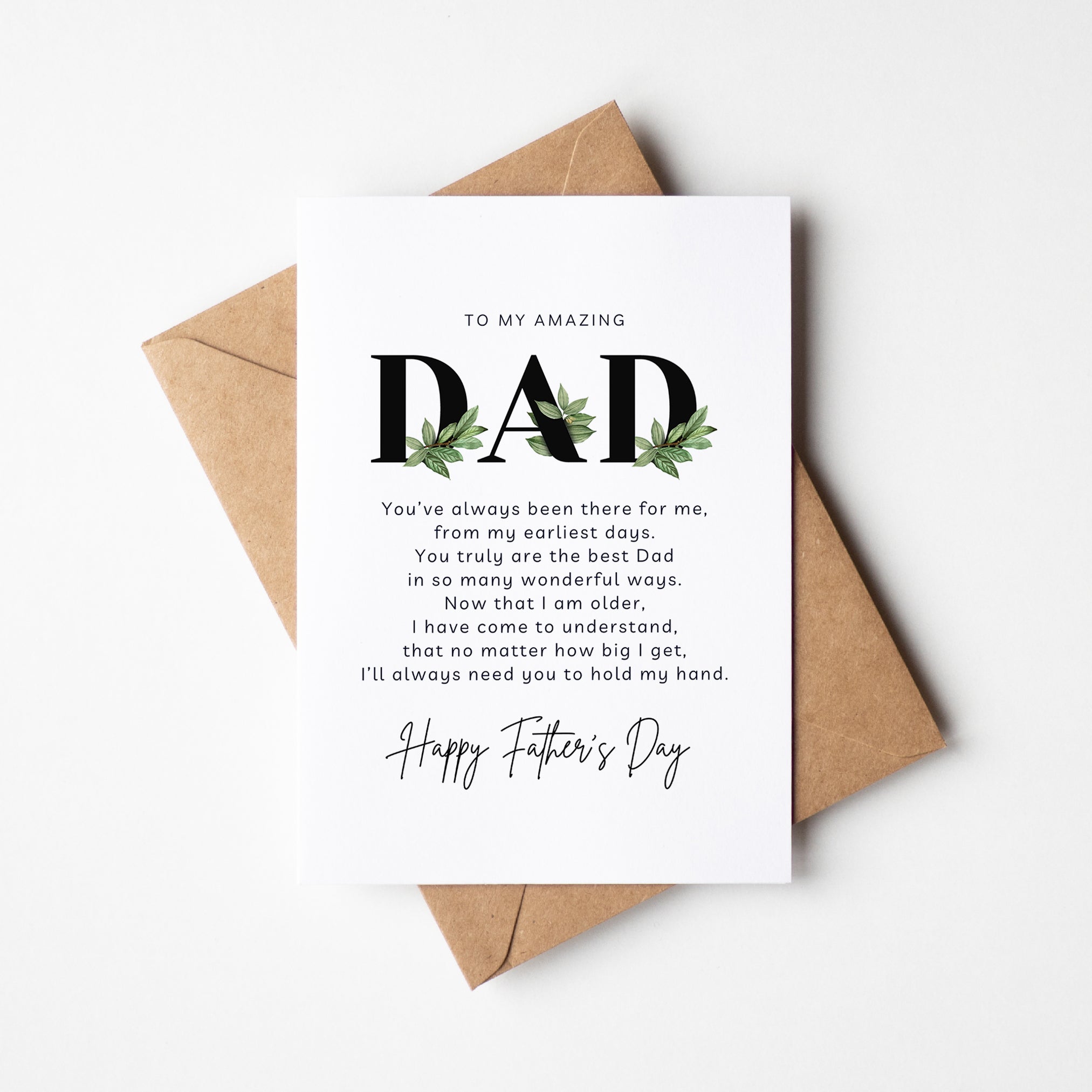 "To My Amazing Dad" Poem Father's Day Card