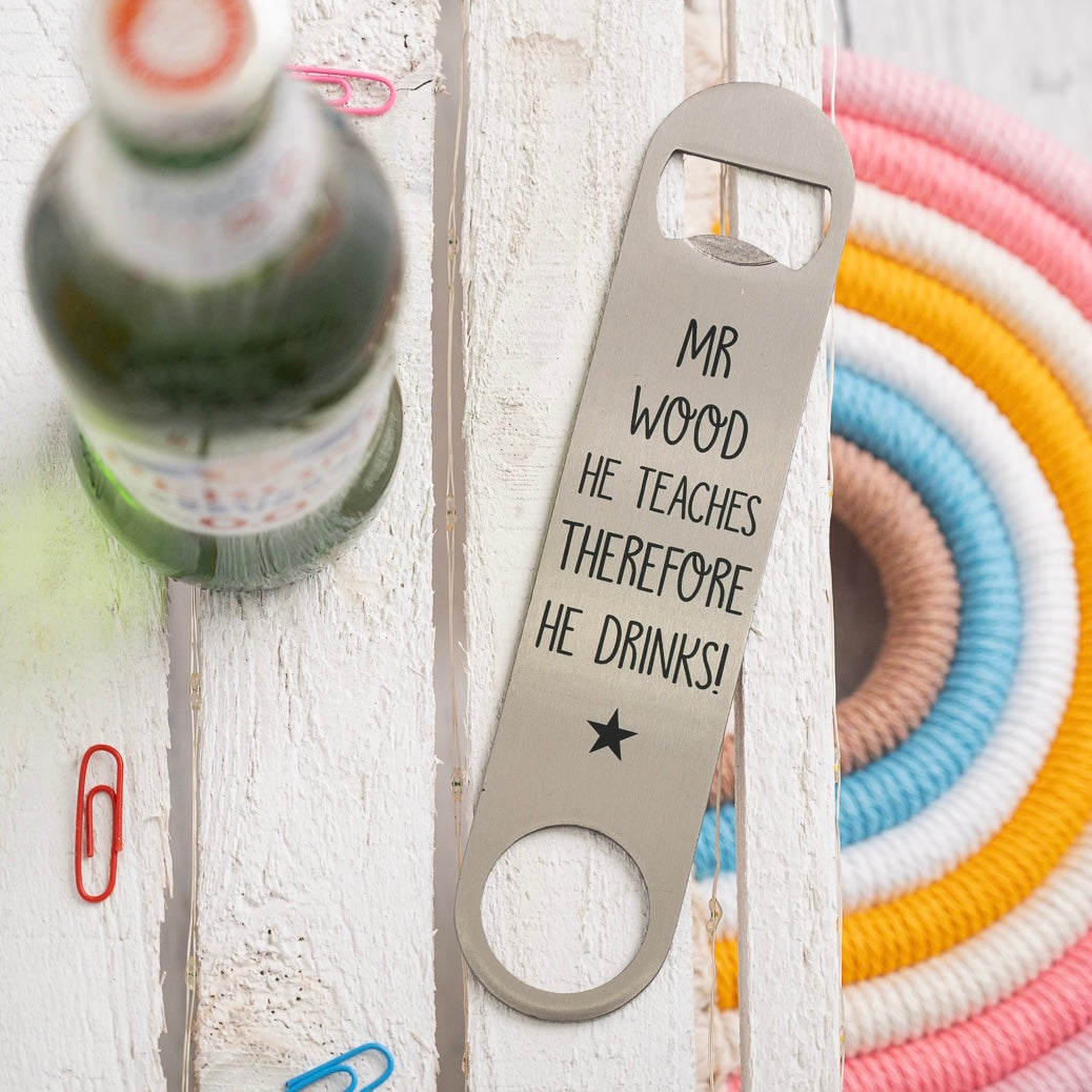 Teacher Bottle Opener