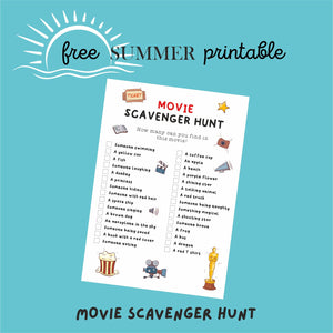 Movie Scavenger Hunt - Free Digital Download