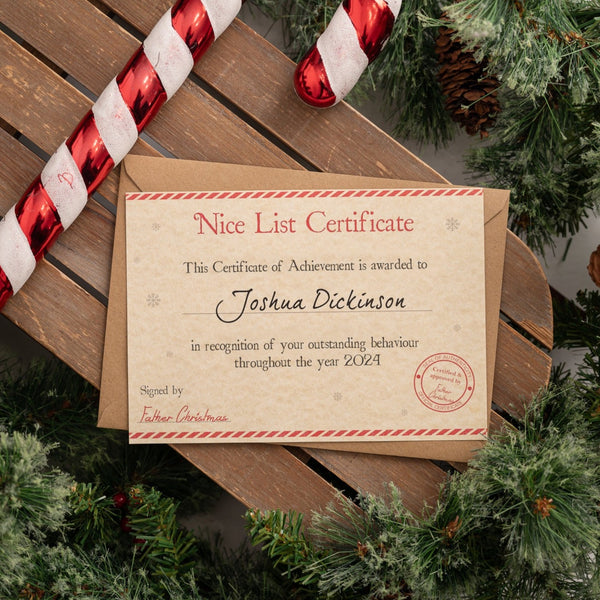 The 2024 Nice List Certificate