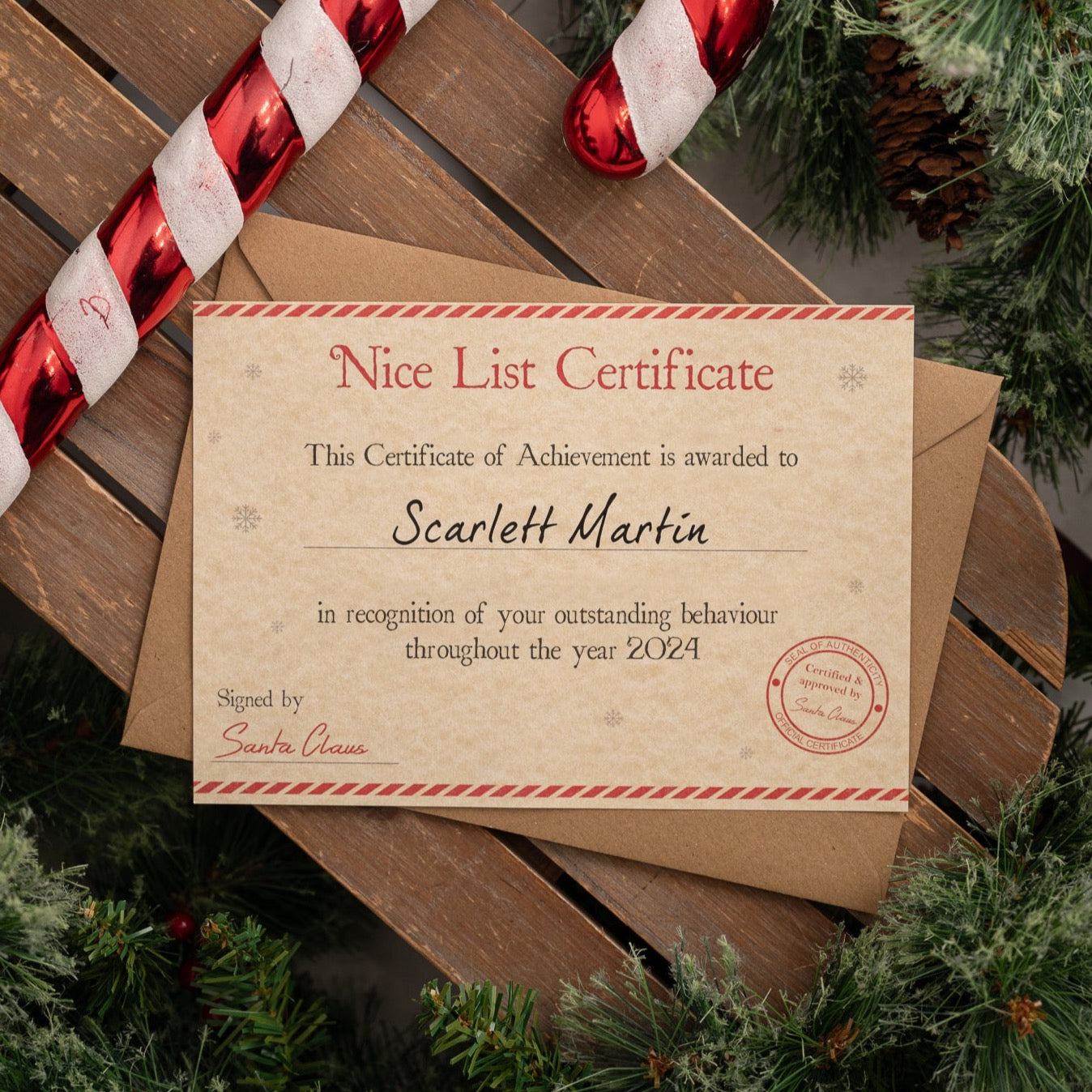 The 2024 Nice List Certificate