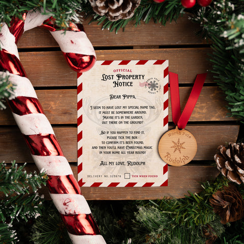 Rudolph's Missing Tag - Lost Property Notice