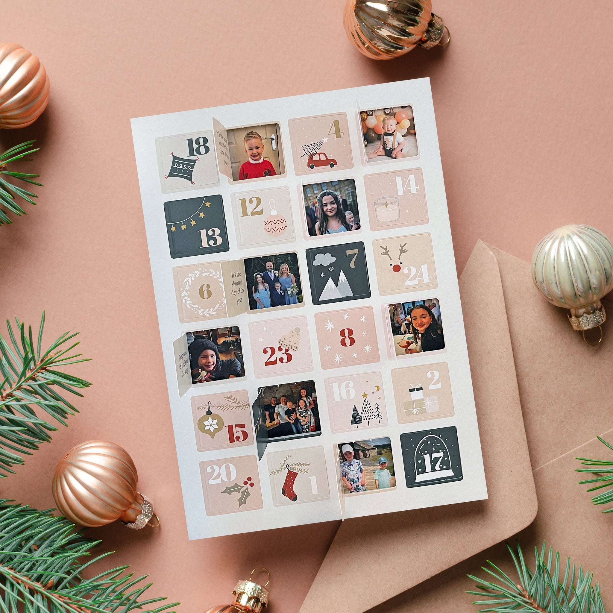 Scandi Style Modern Photo Advent Calendar